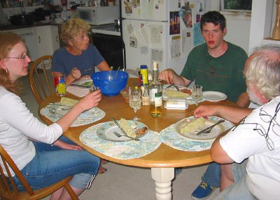 [ Around the dinner table ]