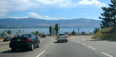 [ Coming into Kelowna ]