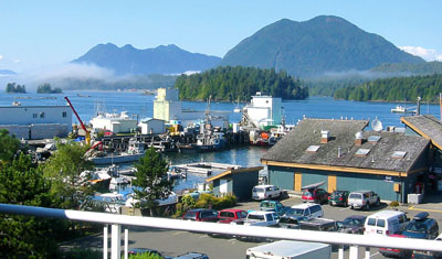 [ Tofino harbour from the hotel ]