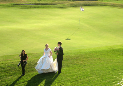 [ Sunset photos on the green ]