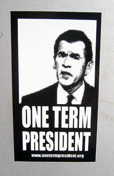 [ Anti-Bush sticker ]