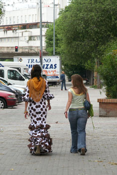 [ Flamenco dress in Seville ]