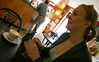 [ Stopping for coffee ]