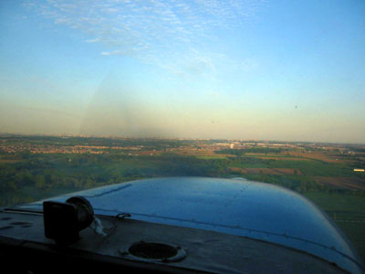 [ Flying west ]
