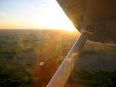 [ Sun getting close to the horizon ]