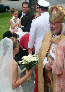 [ The wedding party assembles ]