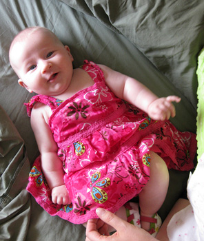 [ Morgan in her cute dress ]