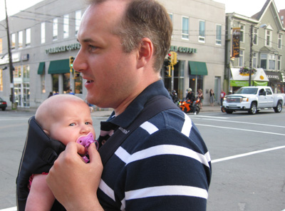 [ Taking Morgan for a walk ]