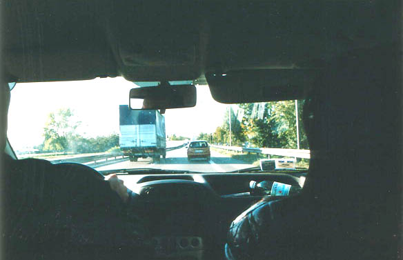 [ Driving south on the A1 highway ]