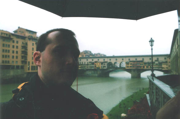 [ Self-portrait with the Ponte Vecchio ]