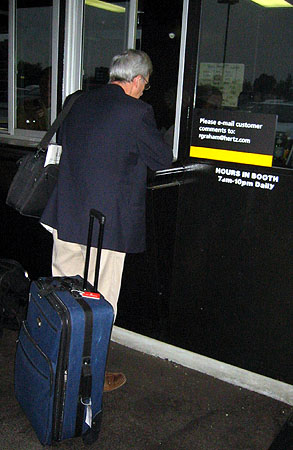 [ Dropping off rental car ]