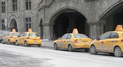 [ St-Hubert delivery cars ]