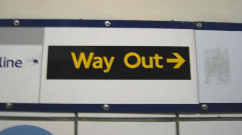 [ Way Out sign ]