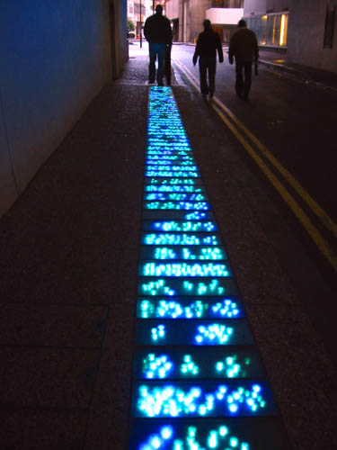 [ Disco floor sidewalk ]