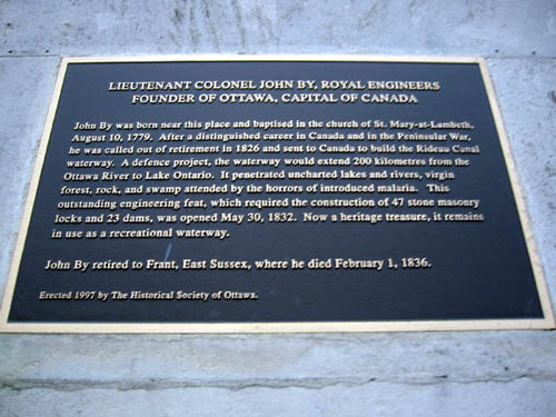 [ Plaque for John By ]