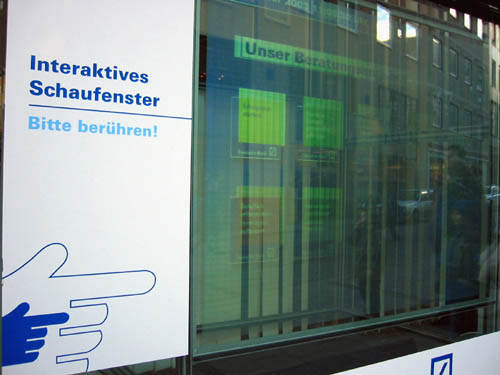 [ Bank window display ]