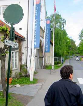 [ 
Outside the Norsk Folkemuseum ]