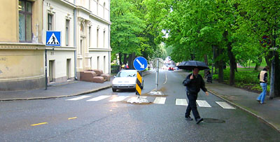 [ 
Andrew crossing the street ]