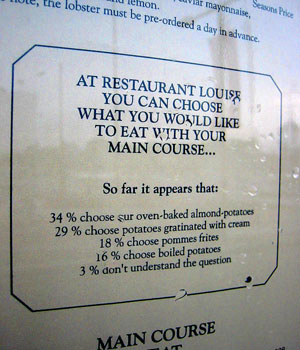 [ 
Restaurant sign ]