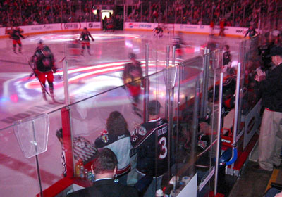 [ Between the benches ]