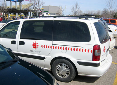 [ CBC News van in Columbus ]