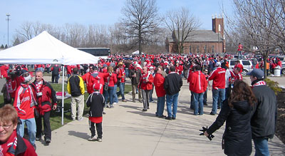 [ Toronto FC fans congregate ]