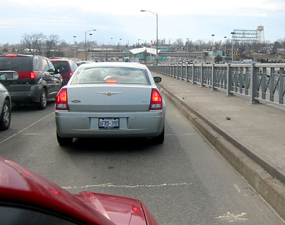 [ Lineup at the border ]
