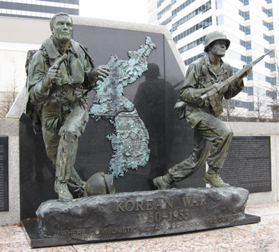 [ Korean War statue ]