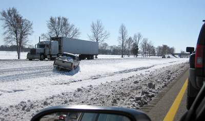 [ Bozo driving in the ditch ]
