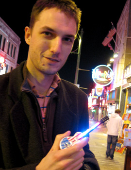 [ James and his lighter ]