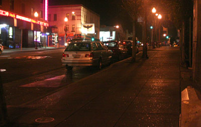 [ Glittering sidewalks ]