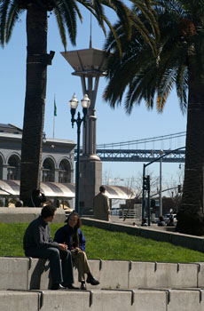 [ Sitting down at Pier 1 ]