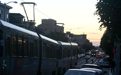 [ Getting off the MUNI ]