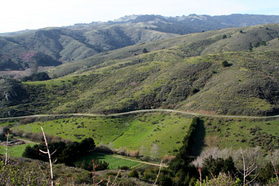 [ Looking down on where we'd come ]