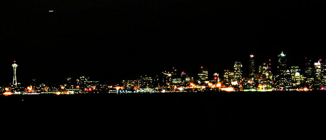 [ Nighttime Seattle 

skyline ]
