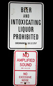 [ Sign new Alki 

Beach ]