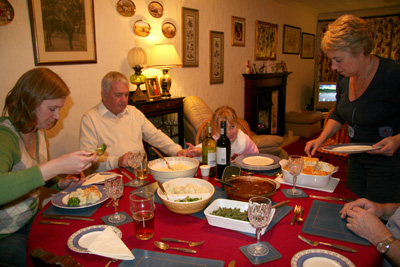 [ Dinner with family ]