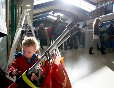 [ Milo with stroller ]