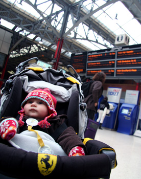 [ Morgan at Marylebone Station ]